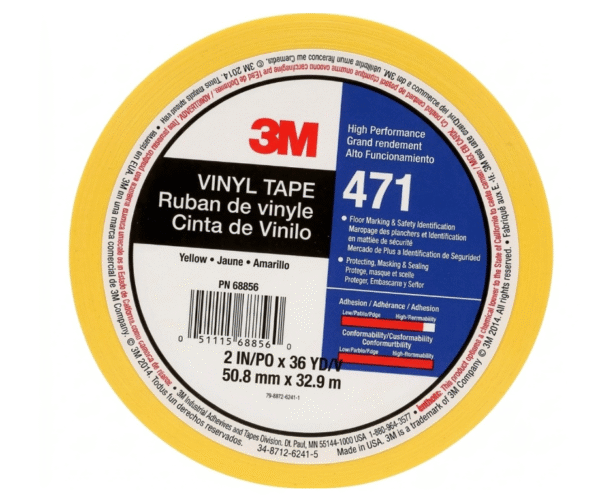 CINTA DEMARCACIÓN AMARILLA MARCA 3M