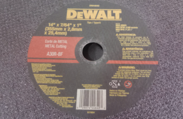 DISCO CORTE 14" DEWALT DW44640